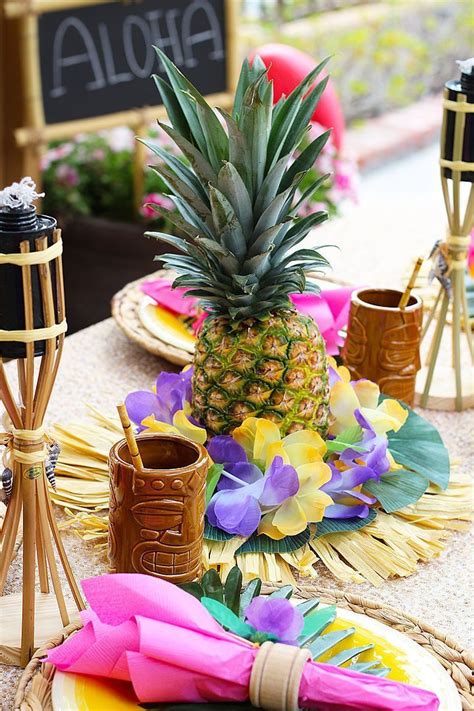 hawaiian party decorations|vintage hawaiian party decor.